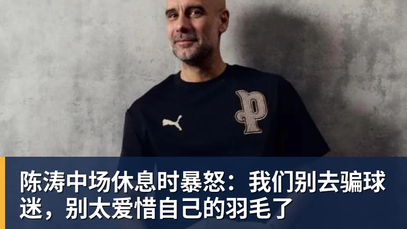 pg电子官网陈涛中场休息时暴怒：我们别去骗球迷，别太爱惜自己的羽毛了
