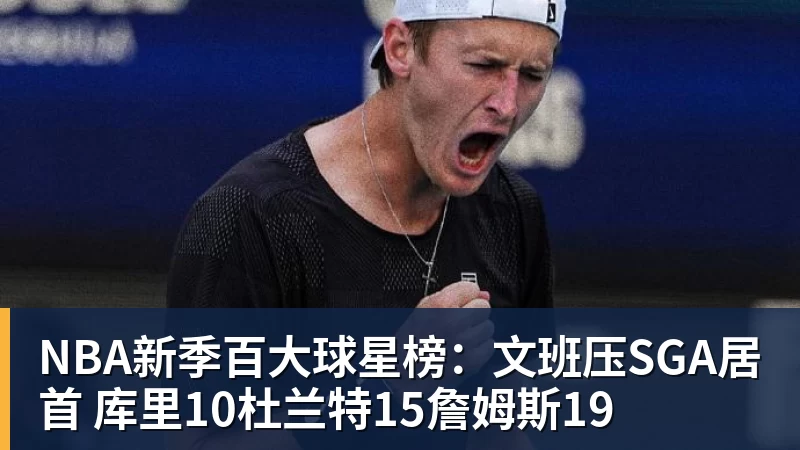 pg电子官网NBA新季百大球星榜：文班压SGA居首 库里10杜兰特15詹姆斯19