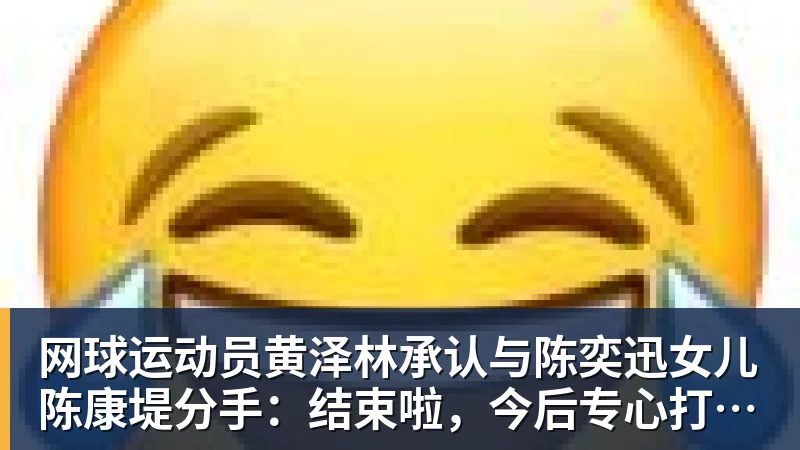 pg电子官网网球运动员黄泽林承认与陈奕迅女儿陈康堤分手：结束啦，今后专心打球，“离陈奕迅越来越远了”